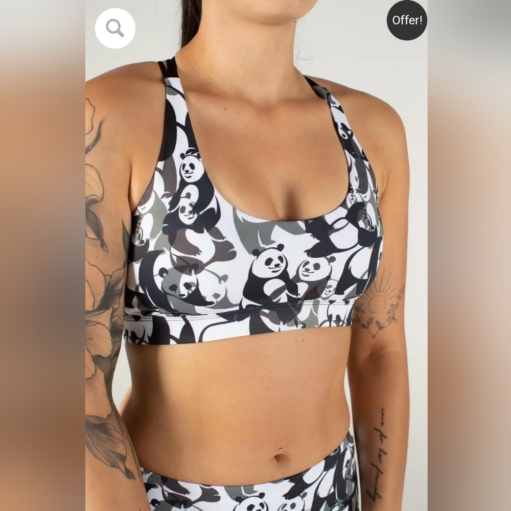 Feed Me Fight Me Pandamonium Sportsbra, Size M